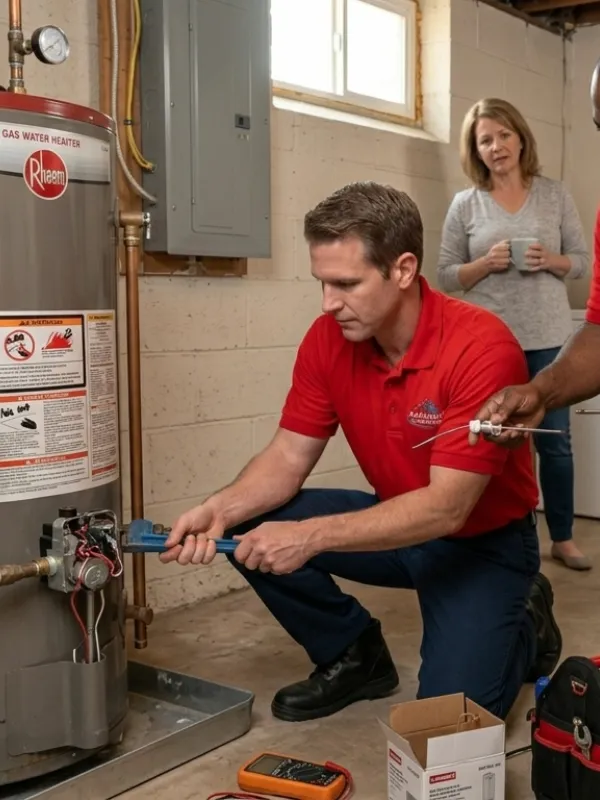 Anaheim Plumbing water heater installation project